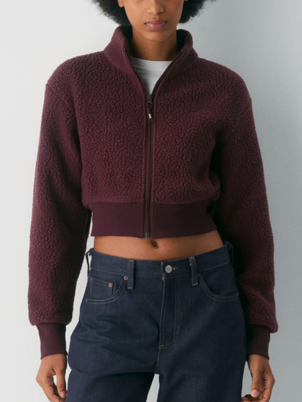 TNA Polartec Mockneck Waist Zip-up